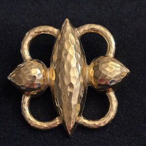 Monet Elegant Gold-Toned Brooch